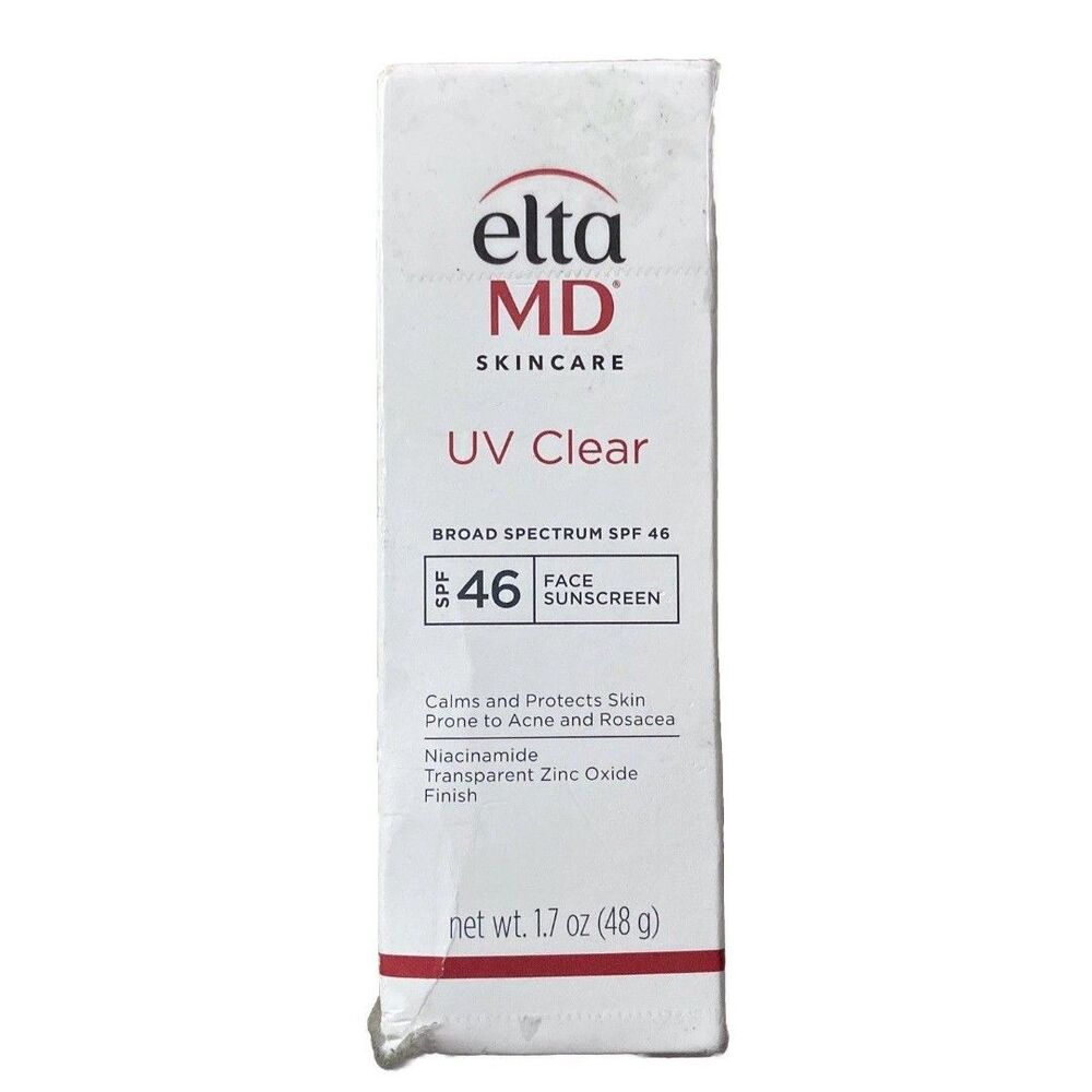 Elta MD UV Clear Broad Spectrum SPF 46 Face Sunscreen Calms Protects 1.7oz NEW